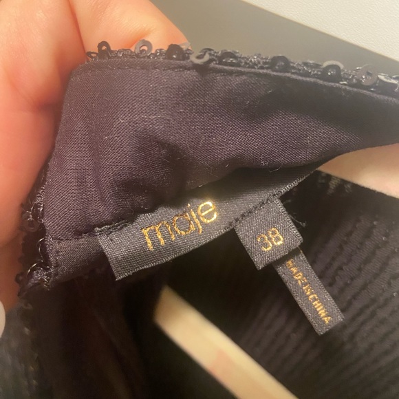 Black Sequence Romper from Maje - Picture 3 of 3